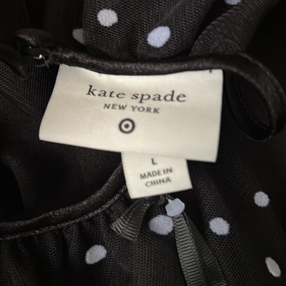Kate Spade x Target Black/White Mini Polka Dot Tiered Mini Dress Size Large NWT - Picture 6 of 8